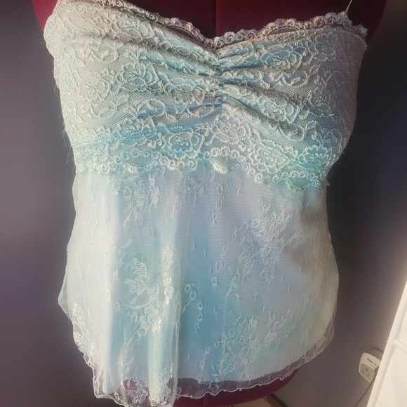 Kiwi Tops - **3/20 kiwi spaghetti strap lace top